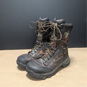 Red Wing Irish Setter King Toe Camo Leather Work Boots Lace Up Hunting Camping